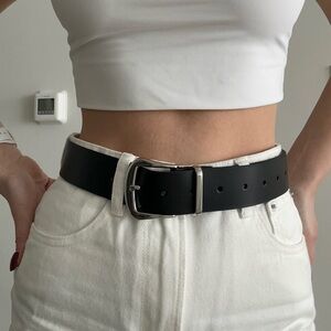 Silver Detail Buckle Belt